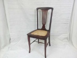 Vintage High Back Cane Seat Chair
