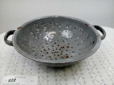 Grey Granite Enamel Strainer