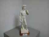 Statue of David with Wood Base Replica