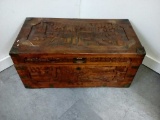 Hung Hop Chest Co Carved Cedar Chest