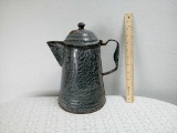 Grey Granite Enamel Coffee Pot