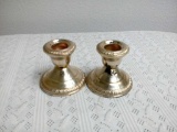 Crown Sterling Silver Candlesticks