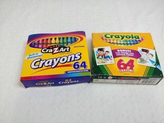 LOT OF COLORING BOOKS AND CRAYONS