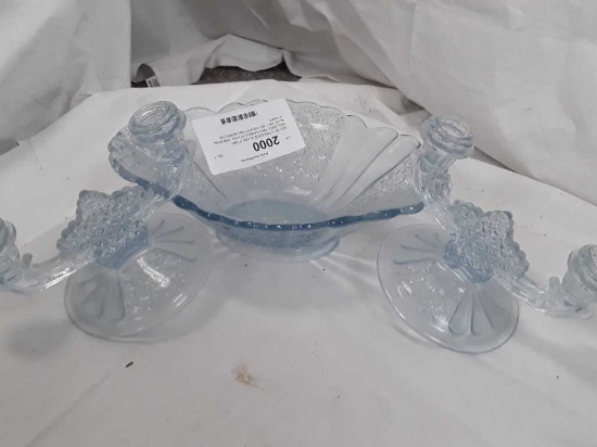 SET OF 3 PRESSED GLASS ITEMS