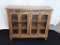 CRAFTSMAN STYLE FROSTED GLASS FRONT CABINET