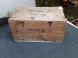 VINTAGE WOOD BOX/SHIPPING CRATE