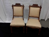 PAIR OF EASTLAKE STYLE CHAIRS