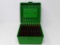 GREEN PLASTIC CASE OF MIXED 270 WIN MAG AMMO