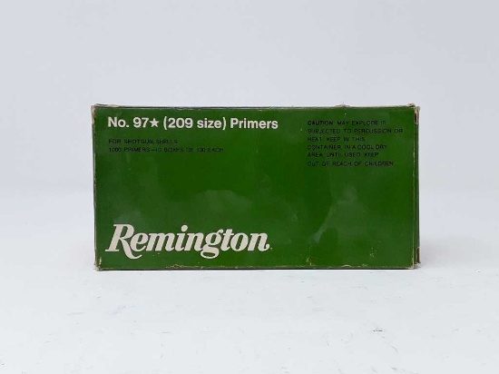 1 BOX OF REMINGTOM NO 97 209 SIZE PRIMERS