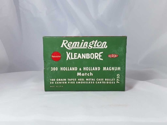 1 BOX OF VINTAGE REMINGTON 300 H&H AMMO