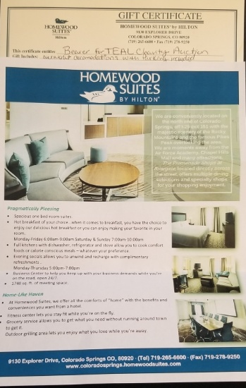 Overnight Stay at Homewood Suites