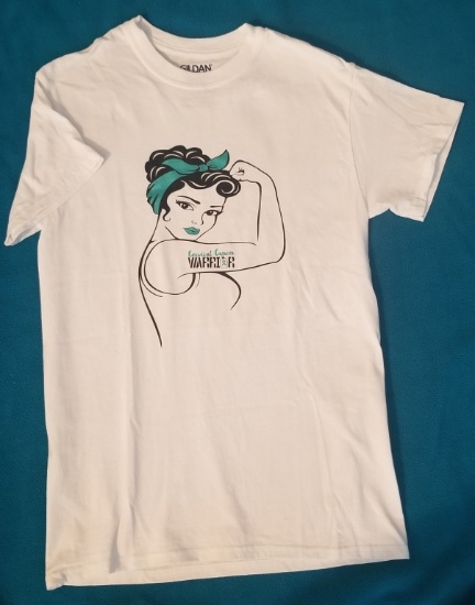 T-Shirt "Cervical Cancer Warrior" Size Small