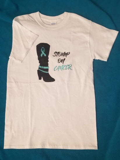T-Shirt "Stomp On Cancer" Size Medium