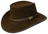 HAT 6752BR-4  THE BUSH WALKER SMALL BROWN