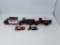 3 DIE CAST BANKS & 2 FRICTION MOTORCYCLES