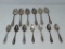 SAME PATTERN LARGE & SMALL STERLING SPOONS
