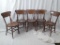 5 OAK  ROUND BOTTOM CHAIRS NICE CONDITION
