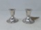 STERLING WEIGHTED PAIR OF CANDLE STICKS