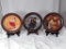 3 NORMAN ROCKWELL CHRISTMAS PLATES W/FRAMES
