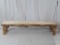 NATURAL STYLE ASPEN WOOD BENCH