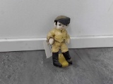 VINTAGE BOY DOLL LOOKS HAND MADE