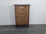 TIGER OAK CHEST OF DRAWERS 6 DRAWERS