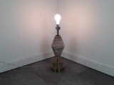 VINTAGE LAMP BELIEVED 1950's VARIEGATED IN COLOR