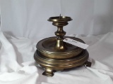 VERY HEAVY BRASS CANDLE HOLDER 10
