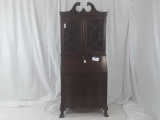 VINTAGE SECRETARY WITH HUTCH ABOVE