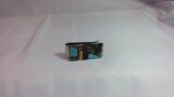 Mosaic Stone & Metal Money Clip (Unmarked)