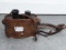 Leather Strapped Binoculars with Case