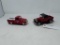 2 RED MODEL CARS
