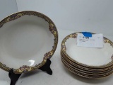 8 WEST END POTTERY CO. FLORAL PATTERNED BOWLS