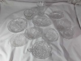 11 PIECE CUT GLASS AND CRYSTAL