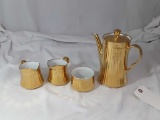 ROYAL WORCESTER TEAPOT, 2 CREAMERS, AND A SUGAR