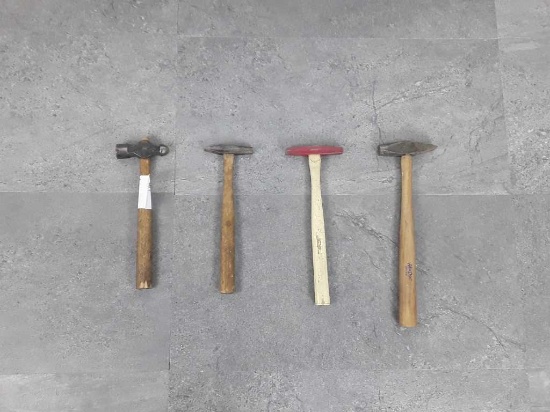 4 METAL WORKING HAMMERS