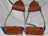 STIR 9100BR Down & Out Western Stirrups with Tab