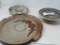 3 STONEWARE PIECES WITH SIGNATURES ON BOTTOM