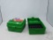 2 GREEN CASE-GARD AMMO BOXES