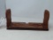 VINTAGE CARVED WOOD HINGED SMALL BOOK STAND