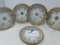 5 IE & C CO. DECORATIVE GOLD AND WHITE PLATES