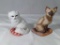 2 ALDO FAZIO LIMITED ED CAT FIGURINES 1987