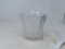 CUT CRYSTAL ICE BUCKET W/ TONGS