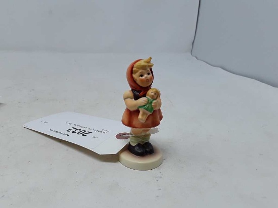 HUMMEL GIRL WITH DOLL 3.5" H