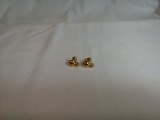 Disney Napier Gold Tone Mickey Earrings