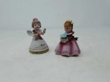 2 BOSTON CHINA MONTH FIGURINES