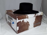 RESISTOL BLACK HAT IN ORIGINAL BOX