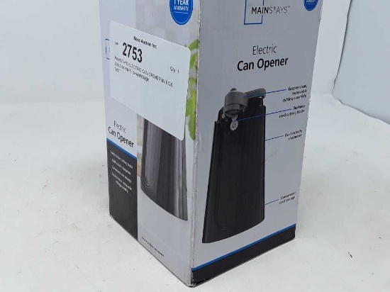MAINSTAYS ELECTRIC CAN OPENER IN BOX