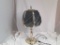 GOLD COLOR & SMOKEY GLASS LAMP 22
