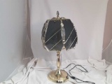 GOLD COLOR & SMOKEY GLASS LAMP 22
